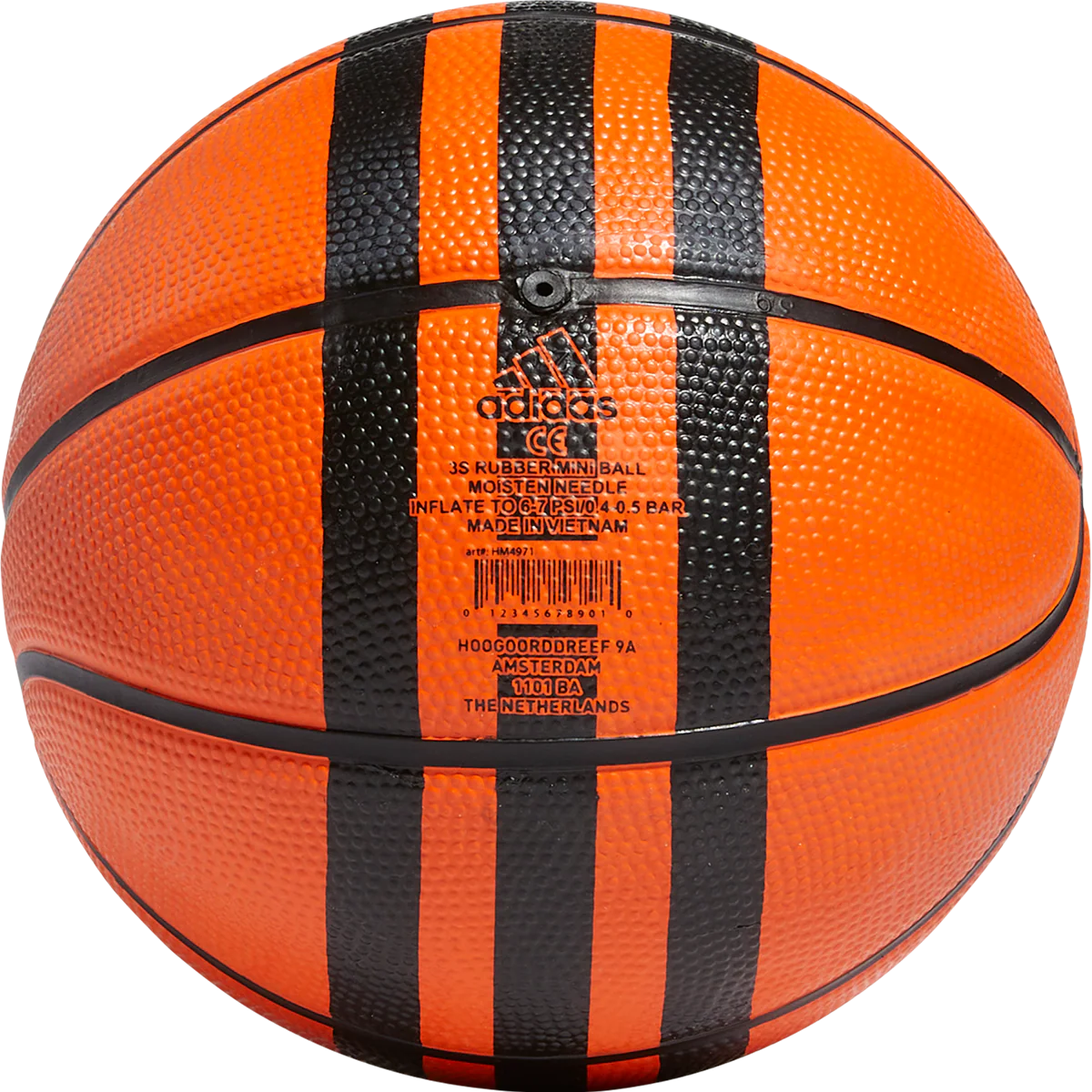3 Stripes Rubber Mini Basketball - Image 3