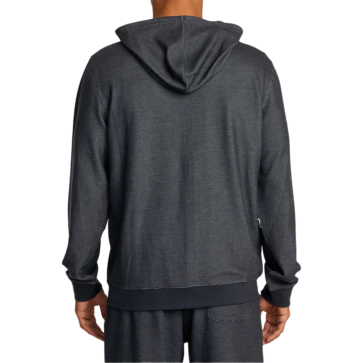 Men's Cable Waffle Zip Hood - Image 2