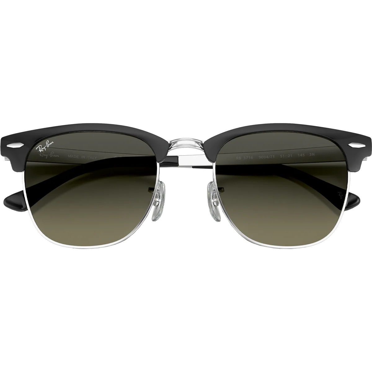 Clubmaster Metal - Polished Black Silver/Grey Gradient