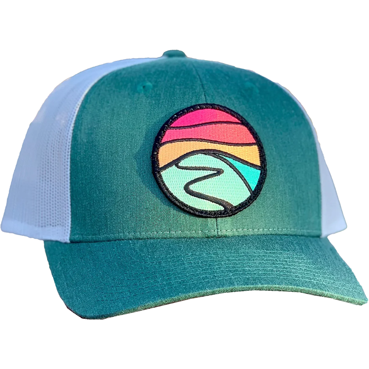 Curved Brim Trucker with Hilltop Patch - Image 6