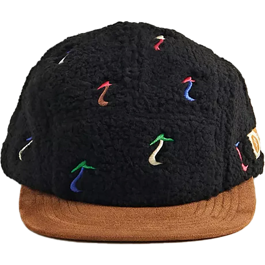 Dancing Shrooms 5-Panel Fleece Hat - Image 2