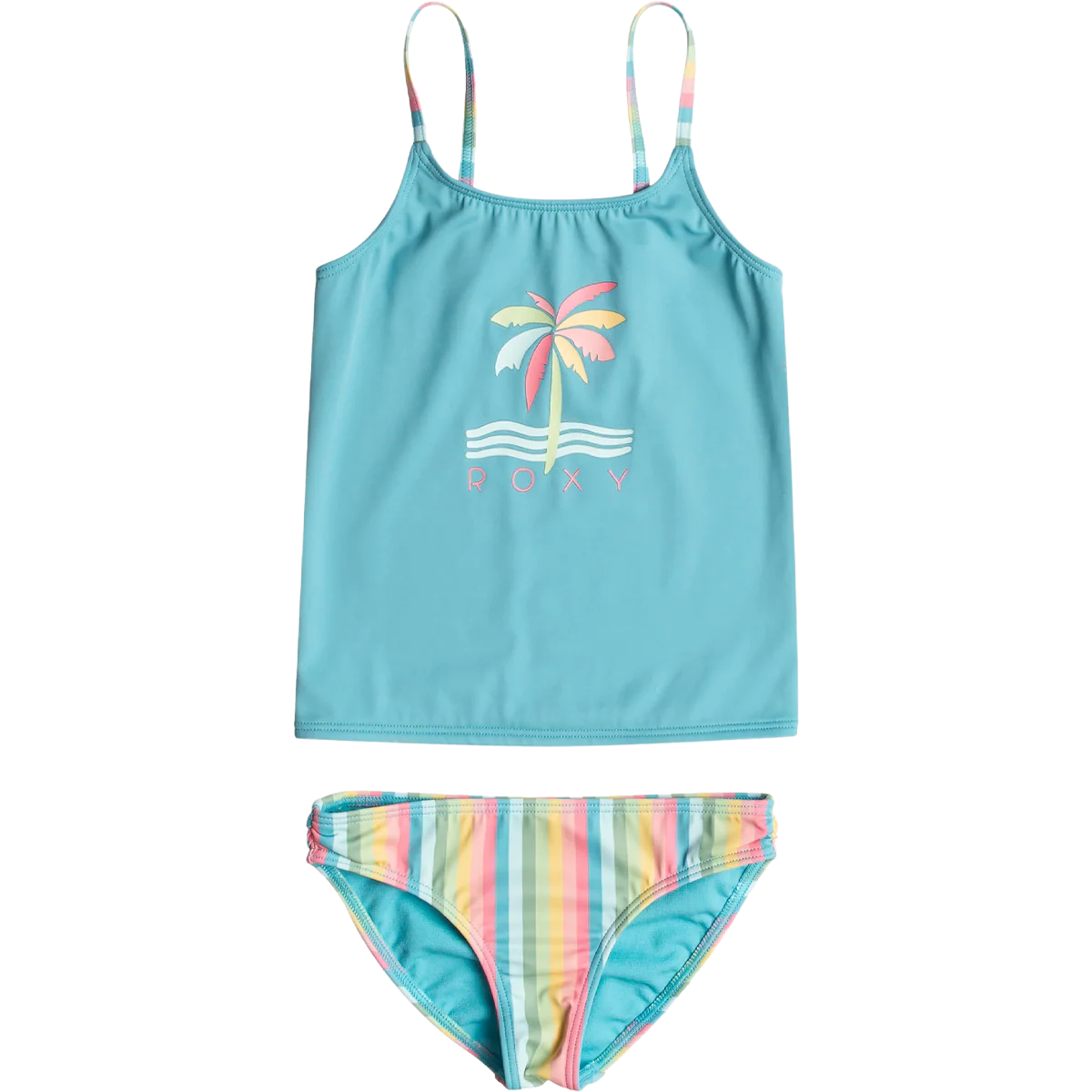 Youth Rainbow Stripe Tankini Set