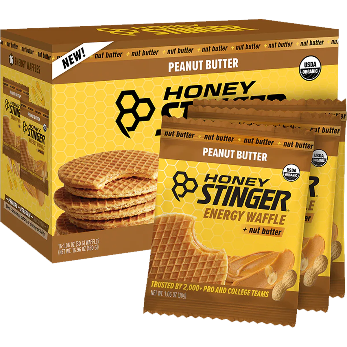 Organic Peanut Butter Energy Waffles