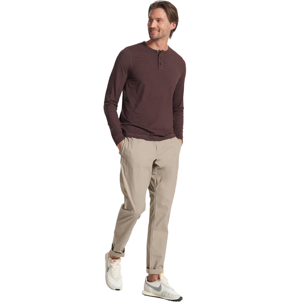 Men's Long-Sleeve Ease Performance Henley - Image 7