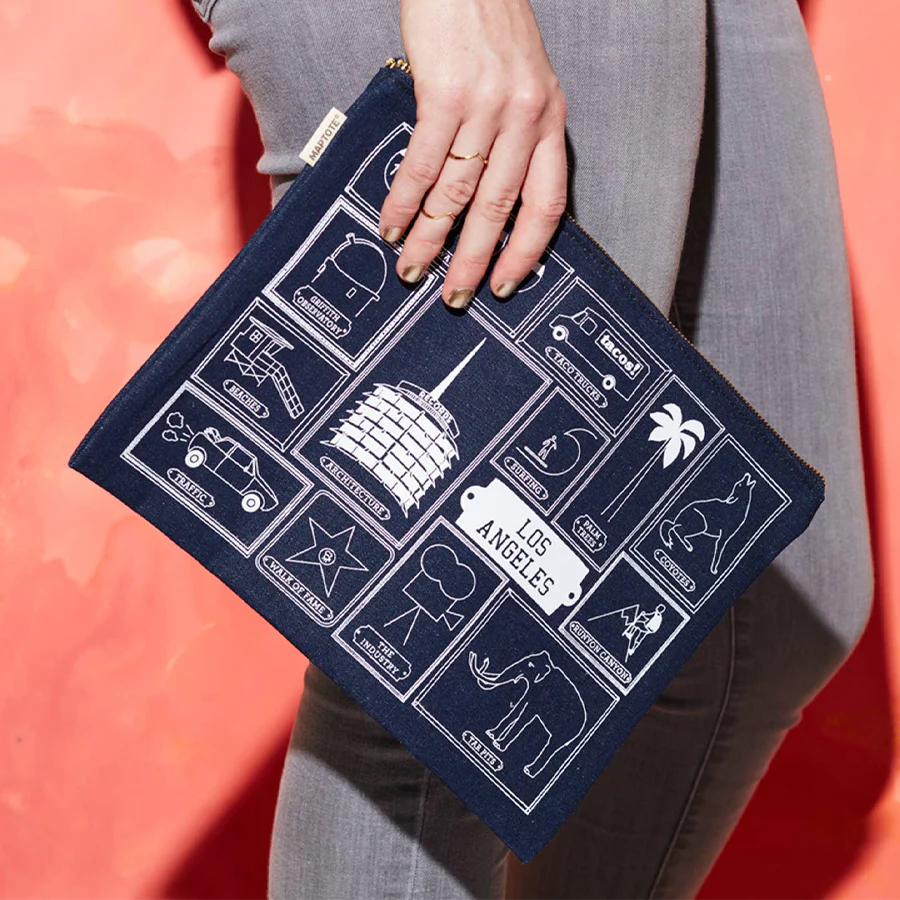 Los Angeles Flat Zip Pouch - Image 3