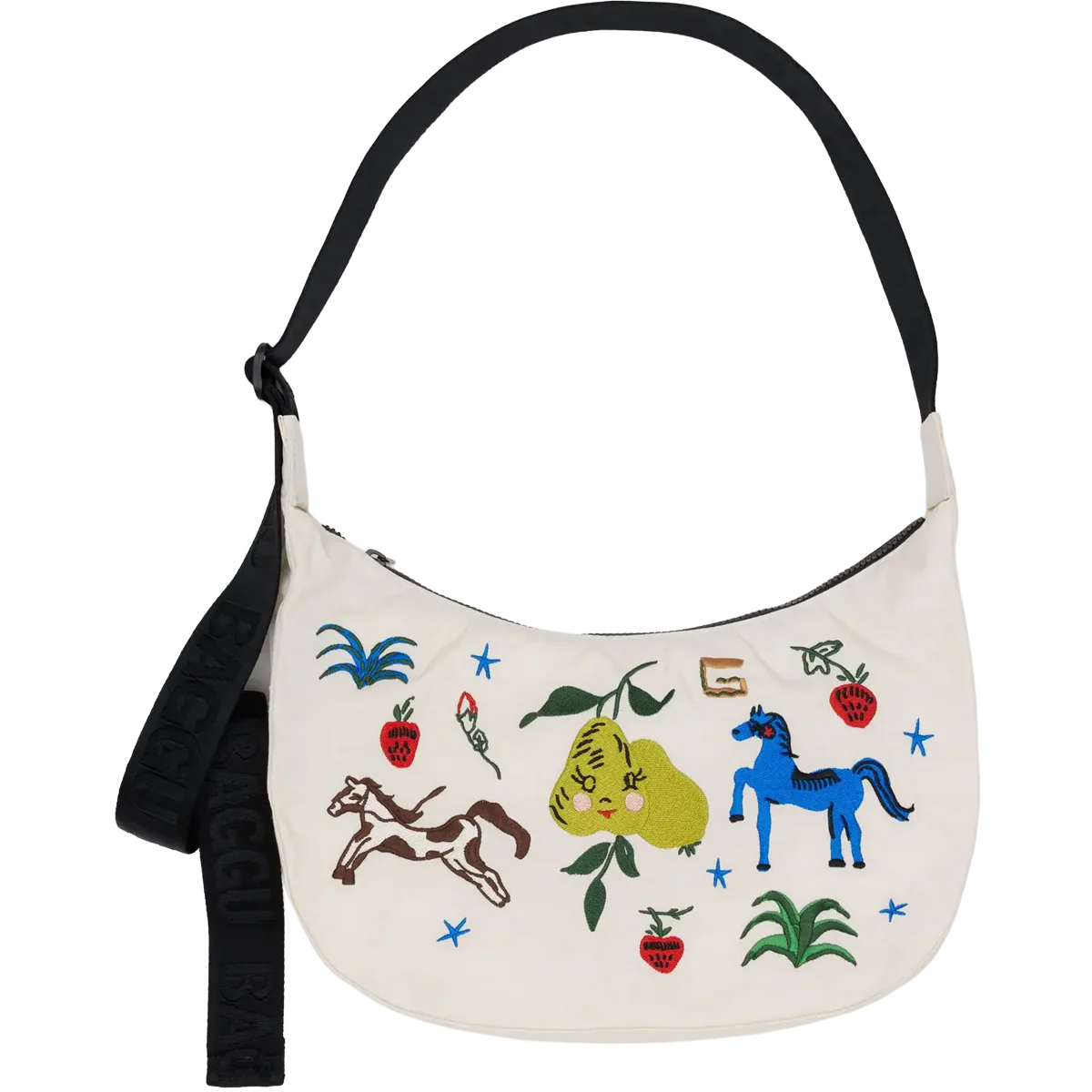 Medium Nylon Crescent Bag