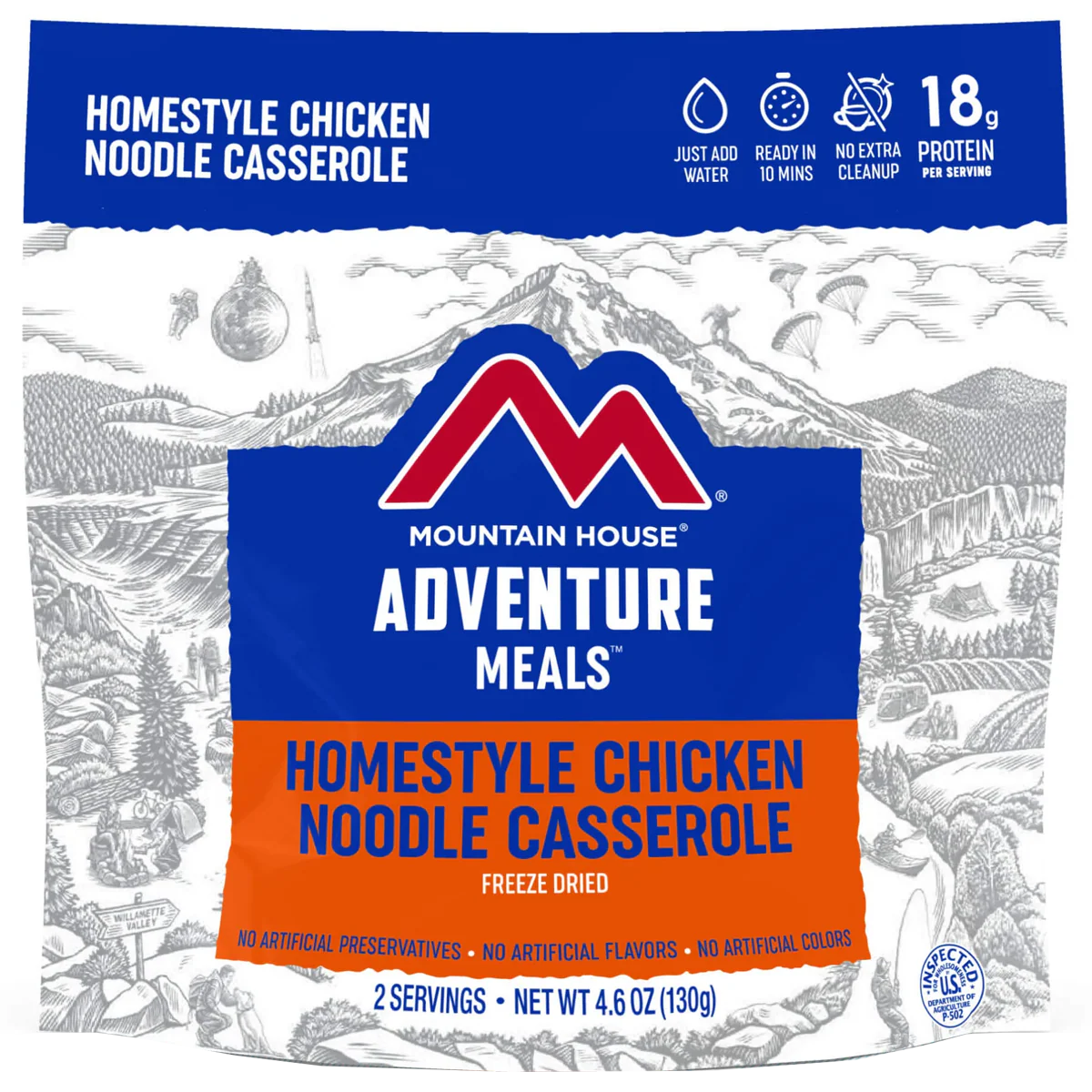 Homestyle Chicken Noodle Casserole (2 Servings)