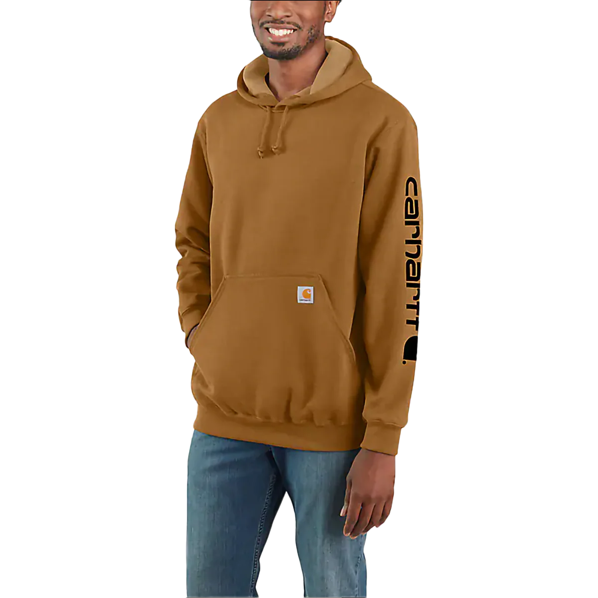 Men's Midweight Logo Hooded Sweatshirt - Image 9