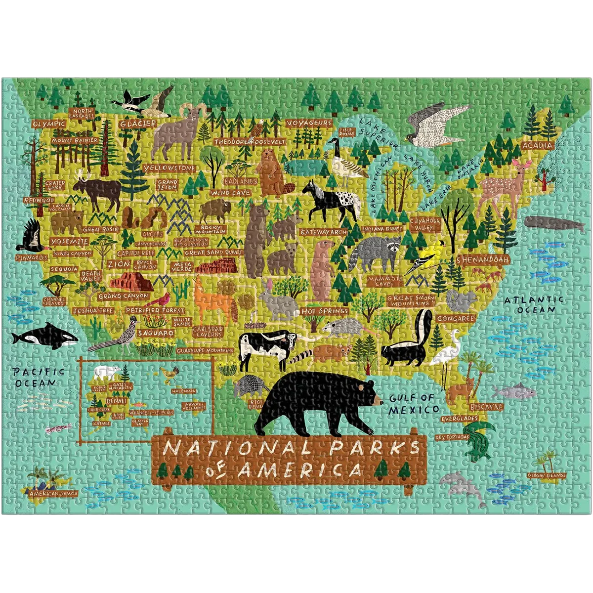 Galison National Parks of America 1000 Piece Puzzle - Image 3