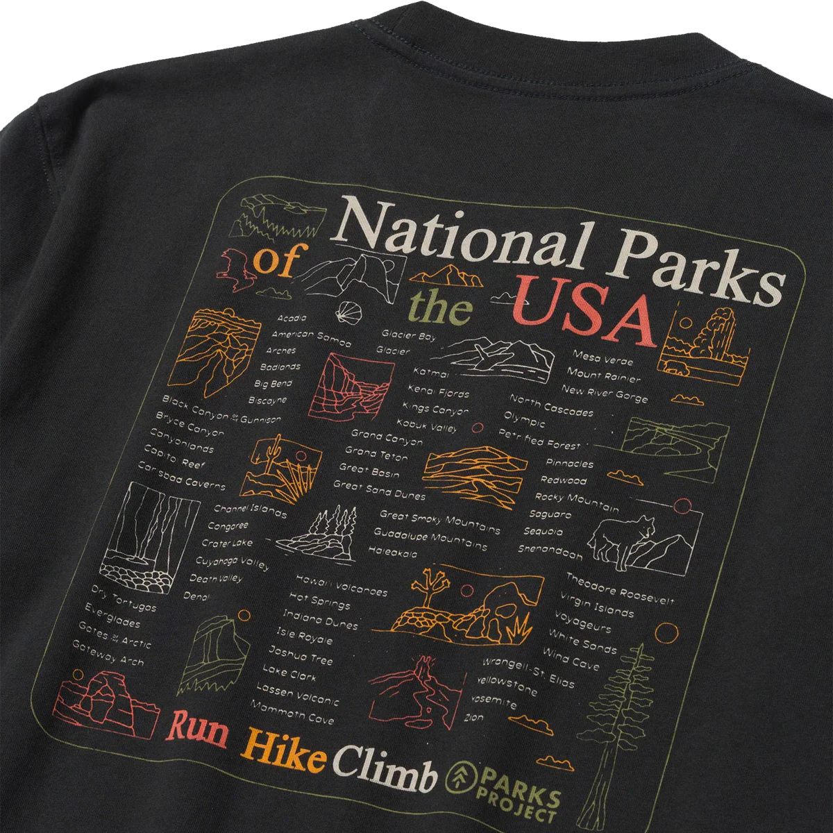 National Park Outline Checklist Tee - Image 4