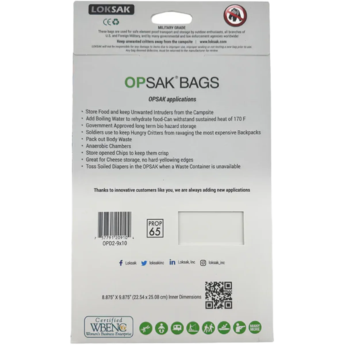Opsak Barrier Bag 9" x 10" (2 Pack) - Image 3