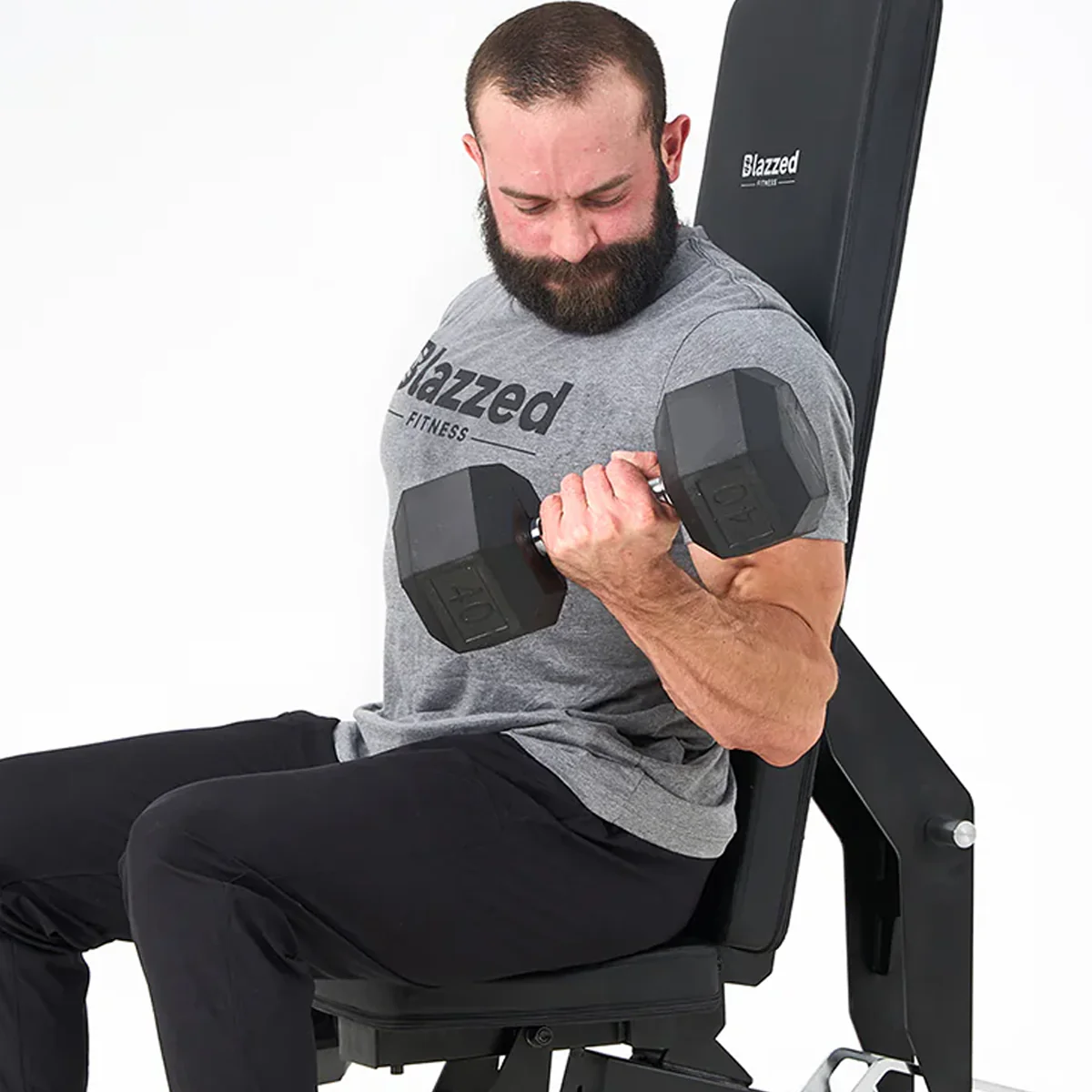 Rubber Hex Dumbbell 10 lb - Image 3