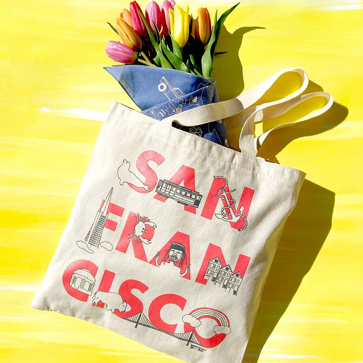 San Francisco Font Grocery Tote - Image 2