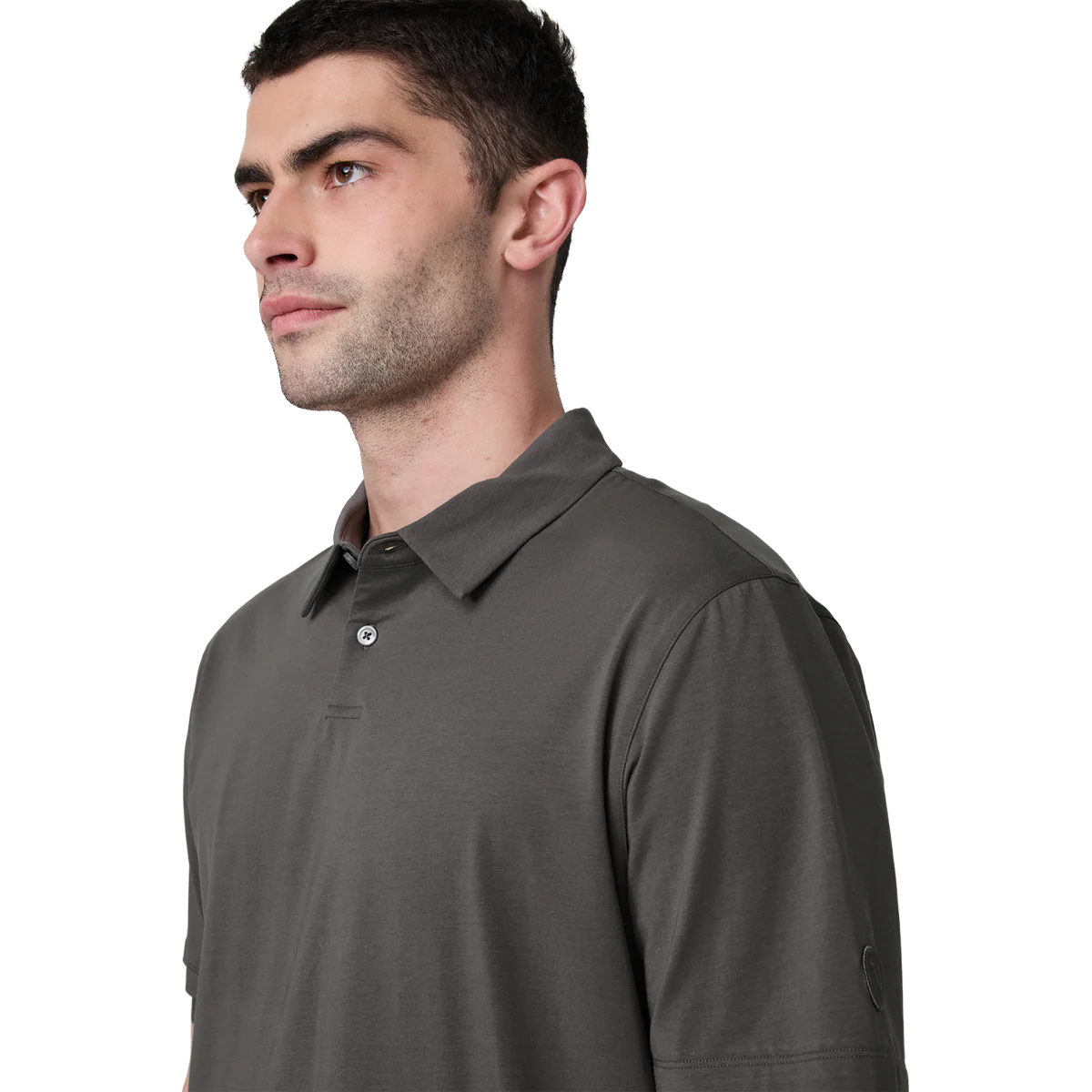 Men's Short Sleeve Feather Polo - Image 4