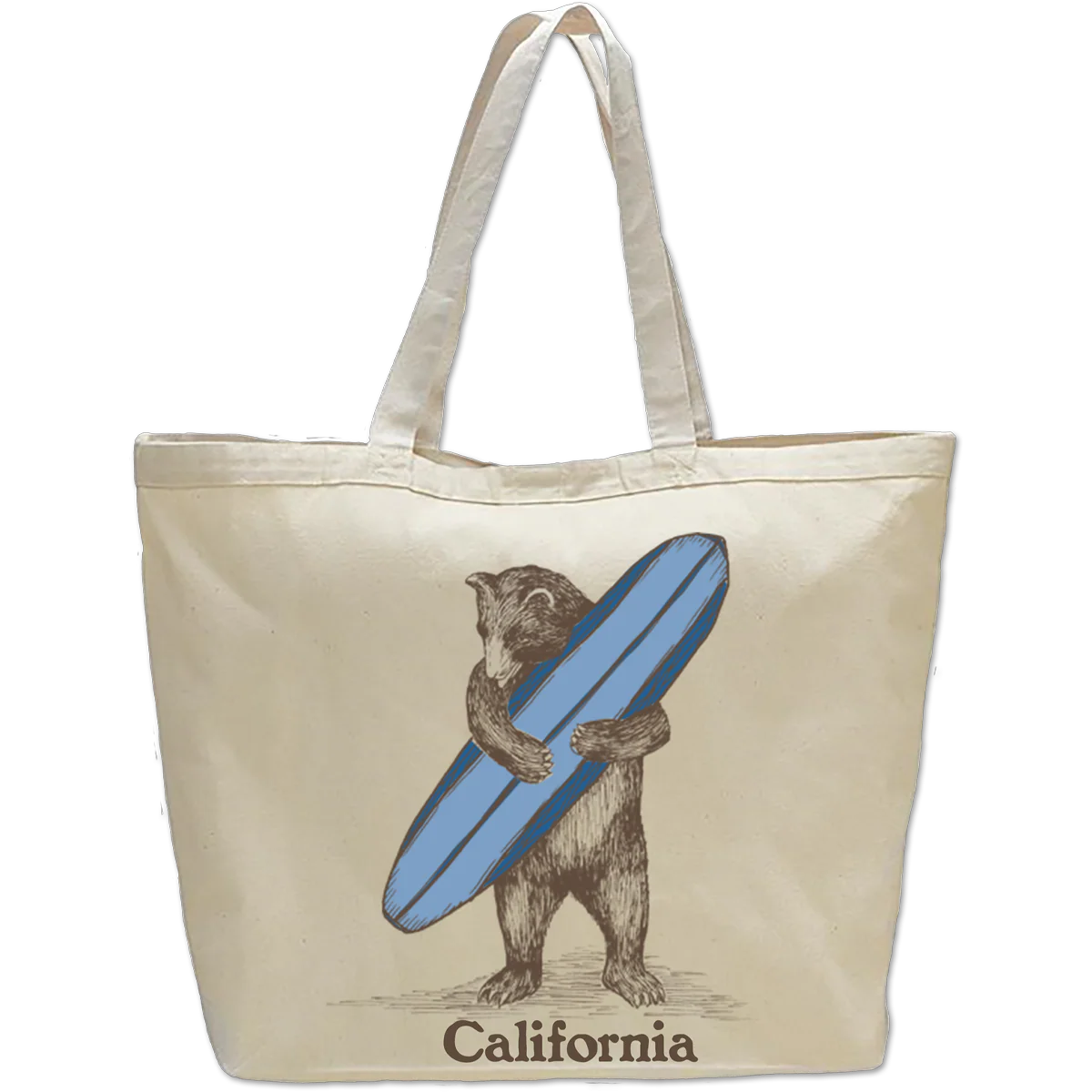 Surf Bear Beach Bag Oversized Tote