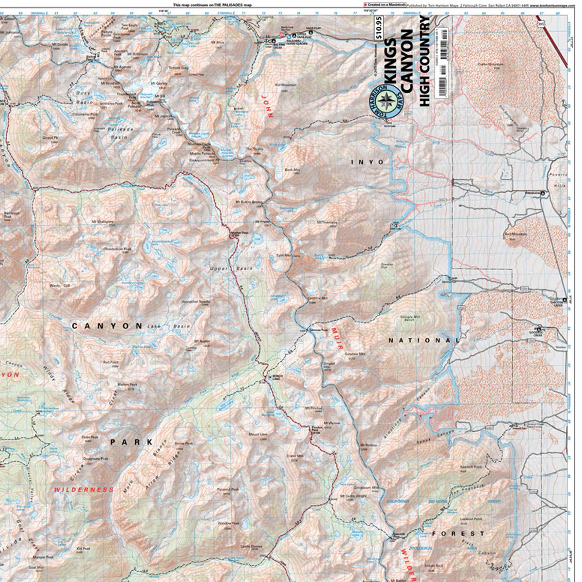 Sequoia - Kings Canyon High Country Map - Image 4