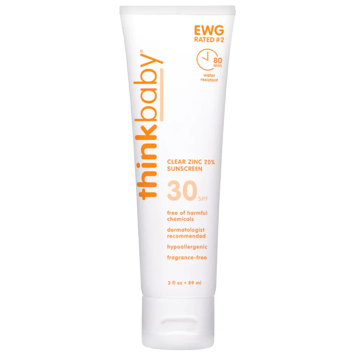 Thinkbaby SPF 30 Clear Zinc Sunscreen