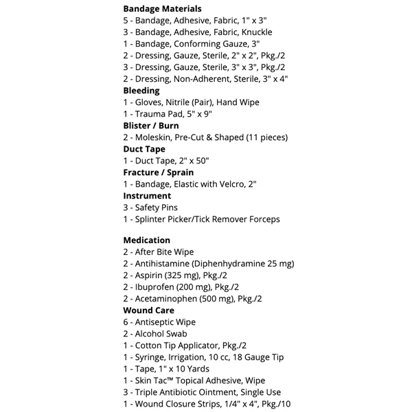 Ultralight / Watertight .9 Medical Kit - Image 6