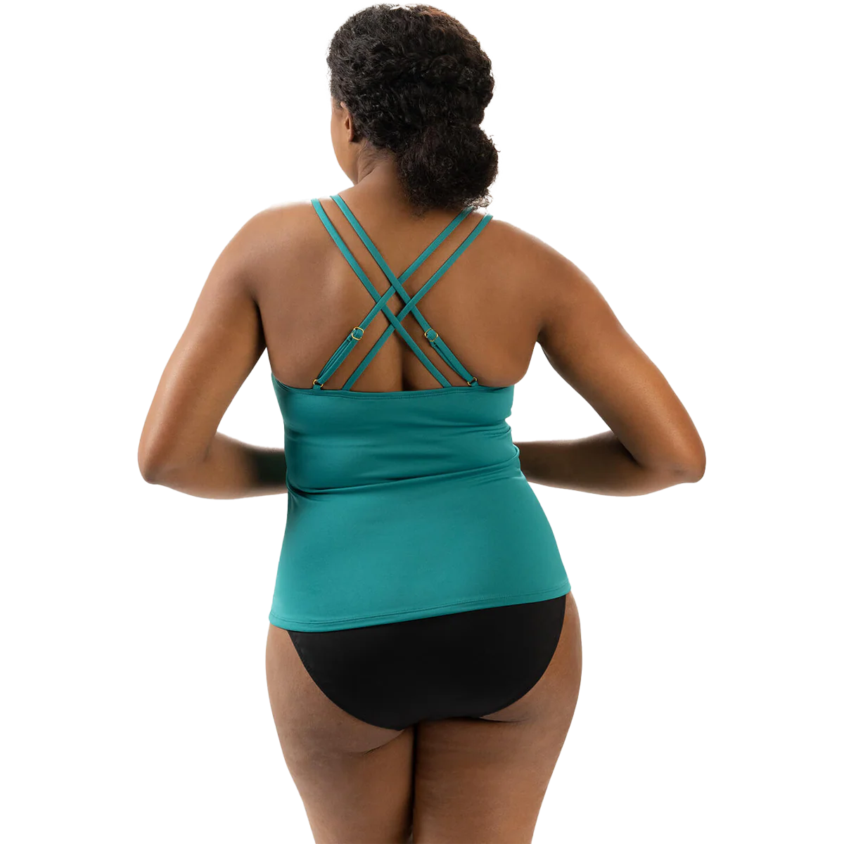 Women's Deep Scoop Neck Tankini Top - Image 2