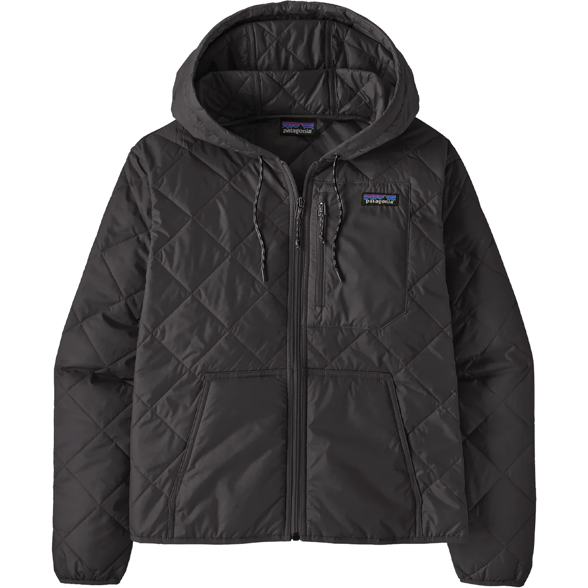 Women's Diamond Quilt Bomber Hoody - Image 3