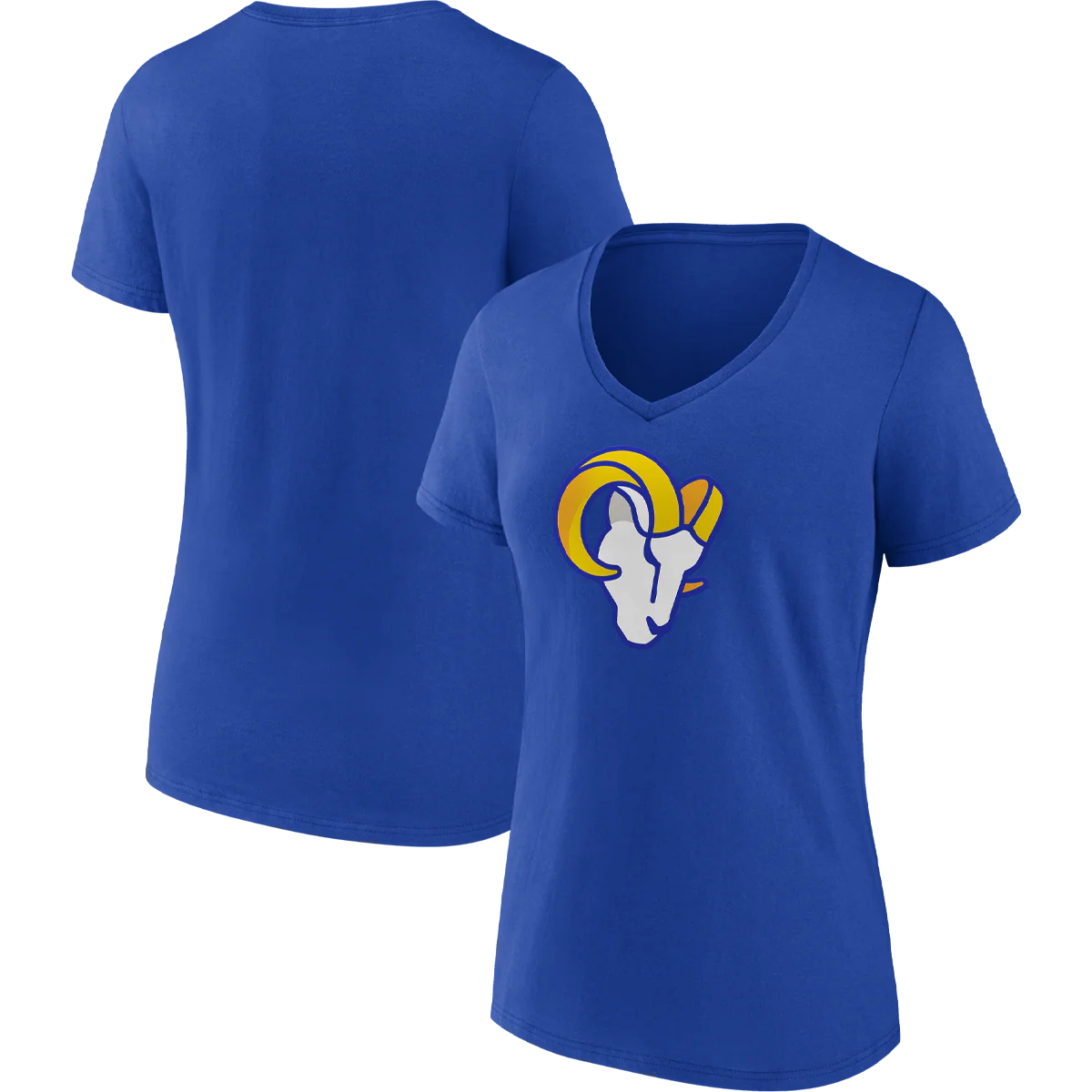 Women's Rams Cotton Primary Logo Short Sleeve - Image 3