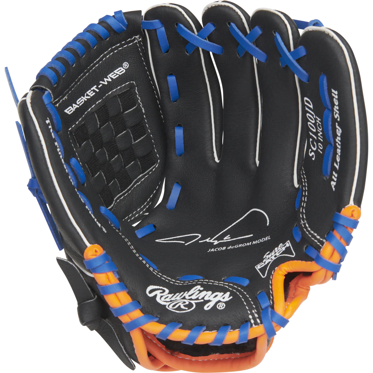 Youth Sure Catch deGrom 10" Basket Web Glove - Image 2